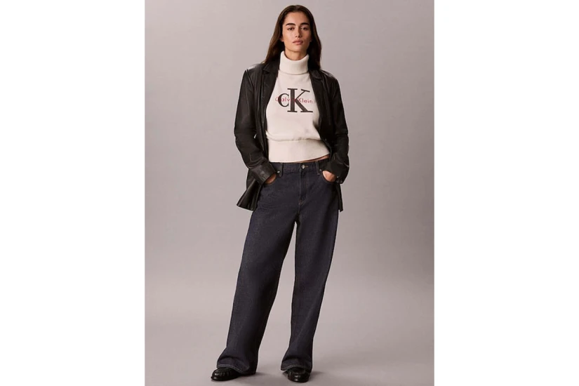 Calvin Klein Ls Logo Tneck Pullover (LV047H329G YAS)