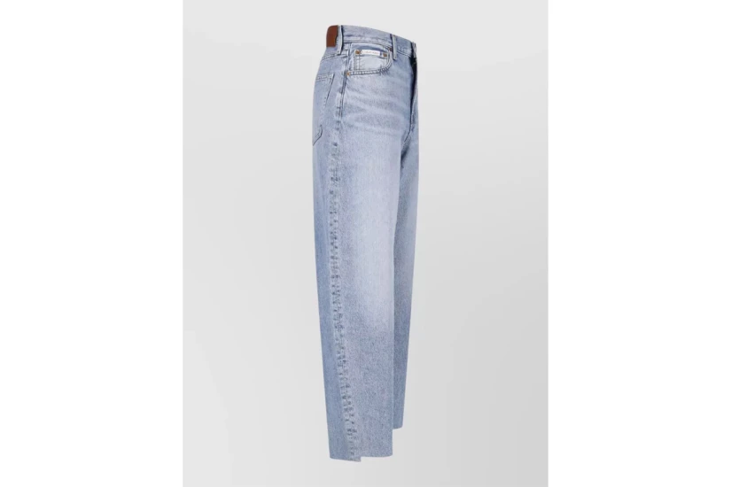 Calvin Klein Relaxed Barrel Γυναικείο Παντελόνι Τζιν Μπλε