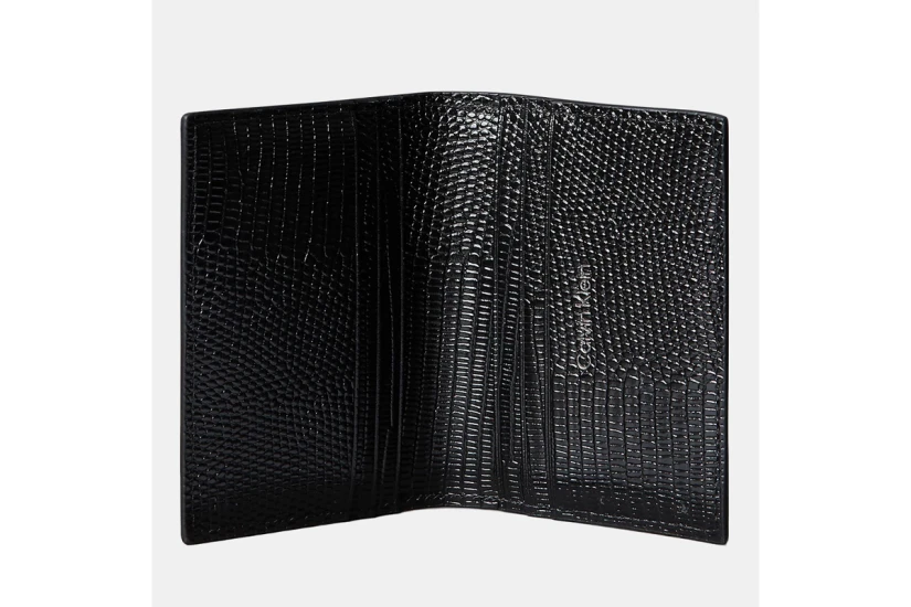 Calvin Klein Foil Embossed Logo Ανδρικό Πορτοφόλι Μαύρο
