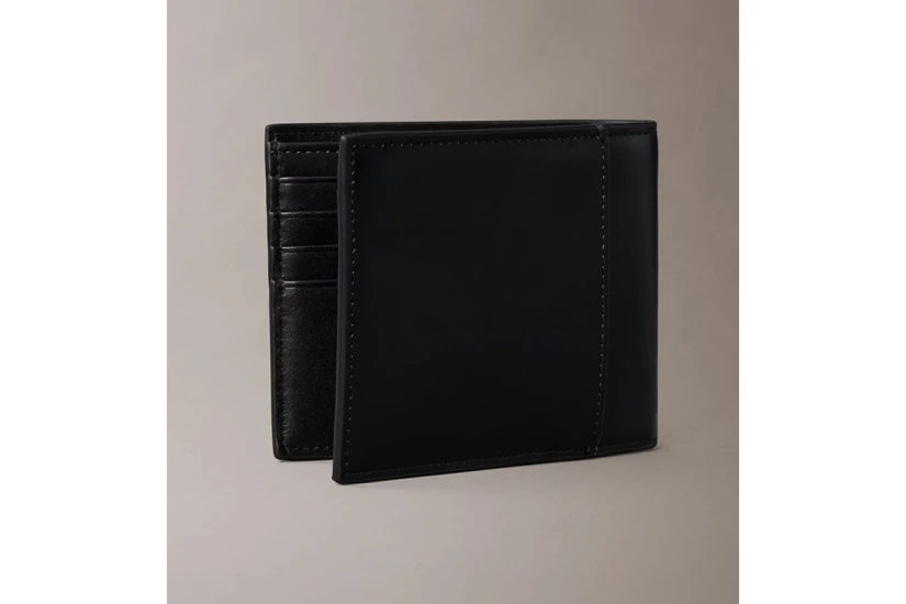 Calvin Klein Nappa Leather Rfid Billfold Ανδρικό Πορτοφόλι Μαύρο