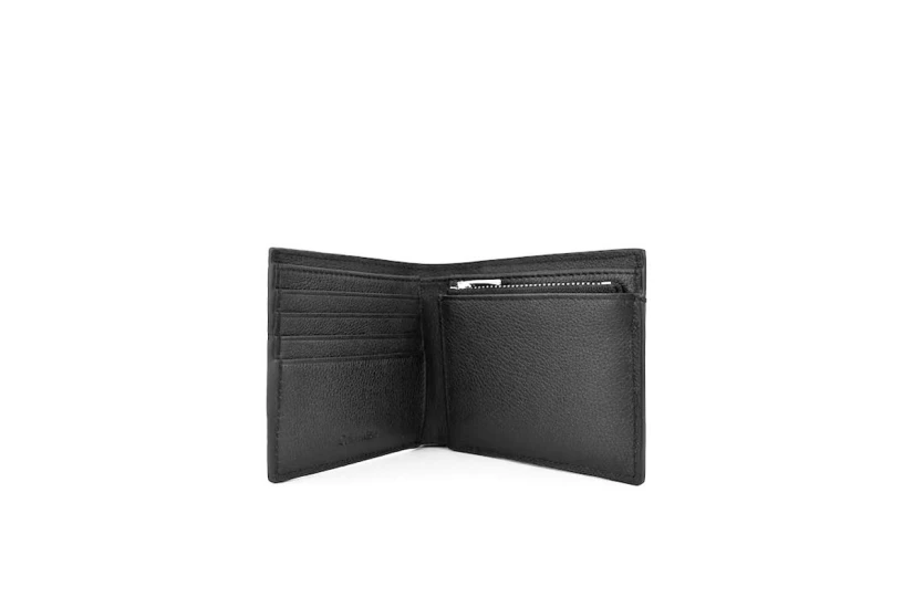 Calvin Klein Full-Grain Leather Rfid Billfold Ανδρικό Πορτοφόλι Μαύρο