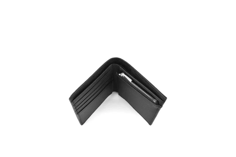 Calvin Klein Full-Grain Leather Rfid Billfold Ανδρικό Πορτοφόλι Μαύρο