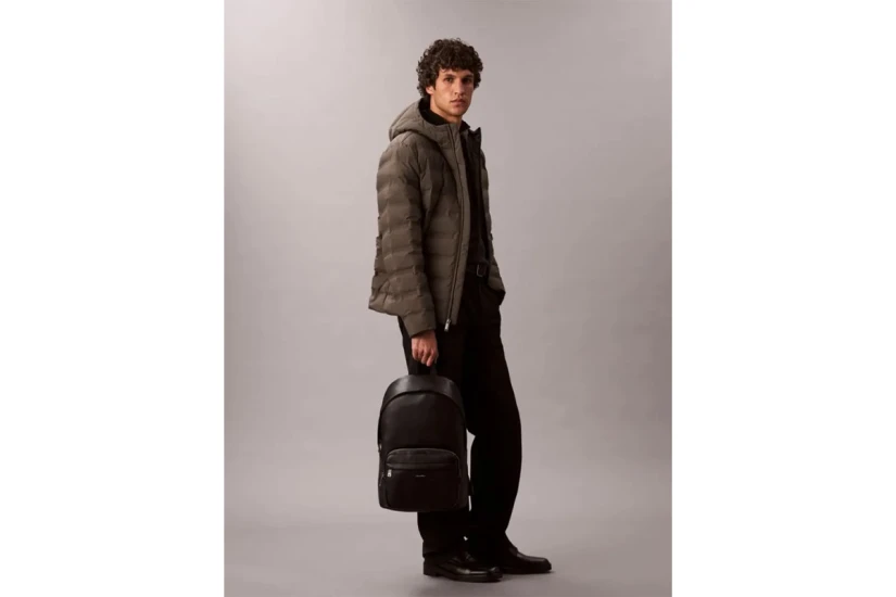 Calvin Klein Raised Round Ανδρικό Backpack Μαύρο