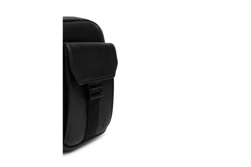 Calvin Klein Webbing Strap Slim Τσαντάκι Χιαστί - Ώμου Μαύρο
