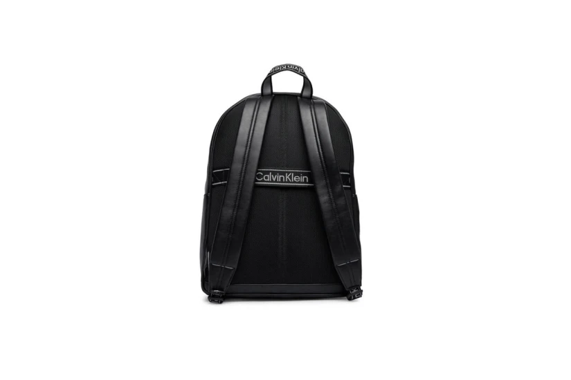 Calvin Klein Bold Logo Webbing Γυναικεία Casual Τσάντα Πλάτης Μαύρη