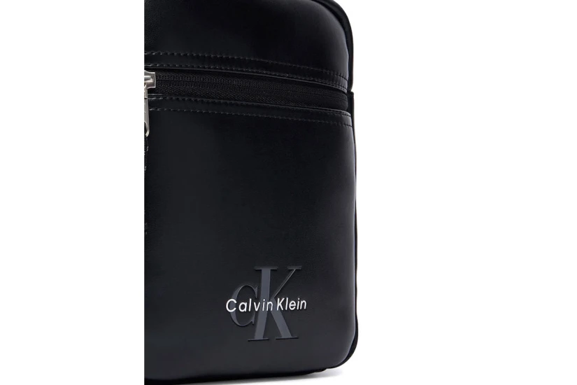 Calvin Klein Bold Logo Webbing Τσαντάκι Χιαστί - Ώμου Μαύρο