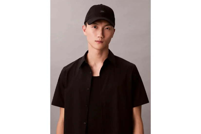 Calvin Klein Monogram Woven Patch Καπέλο Strapback Μαύρο