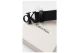 Calvin Klein Leather Monogram Logo Ανδρική Casual Ζώνη Μαύρη