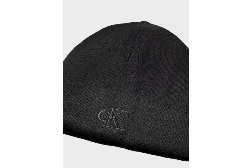 Calvin Klein Signature Logo Χειμερινό Σκουφάκι Μαύρο