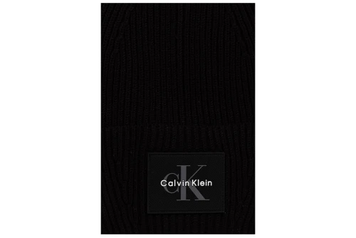 Calvin Klein Monologo Patch Rib Beanie (LV04D8096G UB1)