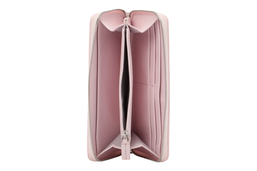 Calvin Klein Bold CK Long Zip Γυναικείο Πορτοφόλι Ροζ