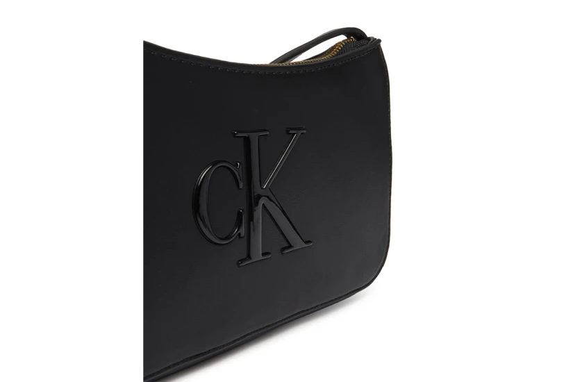 Calvin Klein Bold Monogram Mini Γυναικεία Τσάντα Ώμου Μαύρη