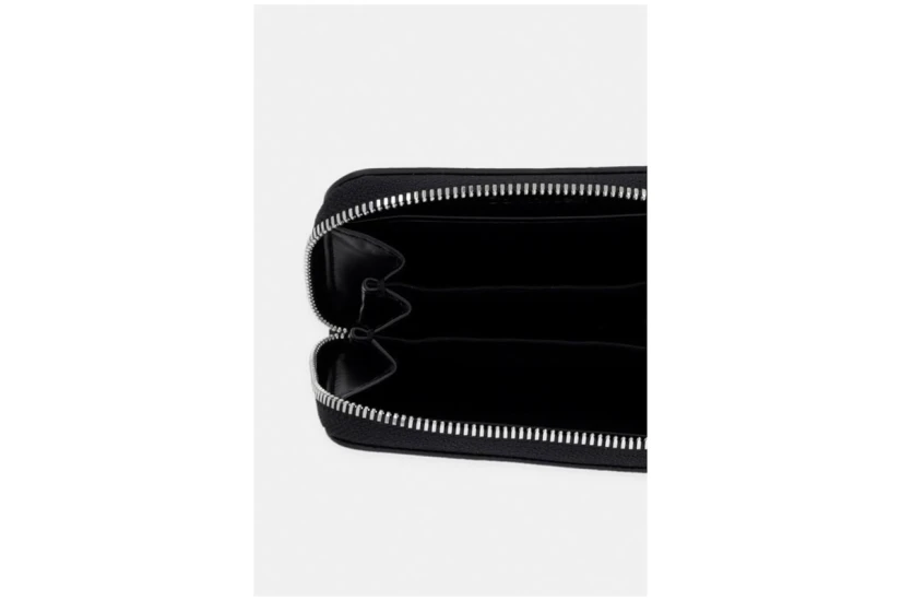Calvin Klein Bold Ck Medium Zip Around Πορτοφόλι Μαύρο, Λευκό