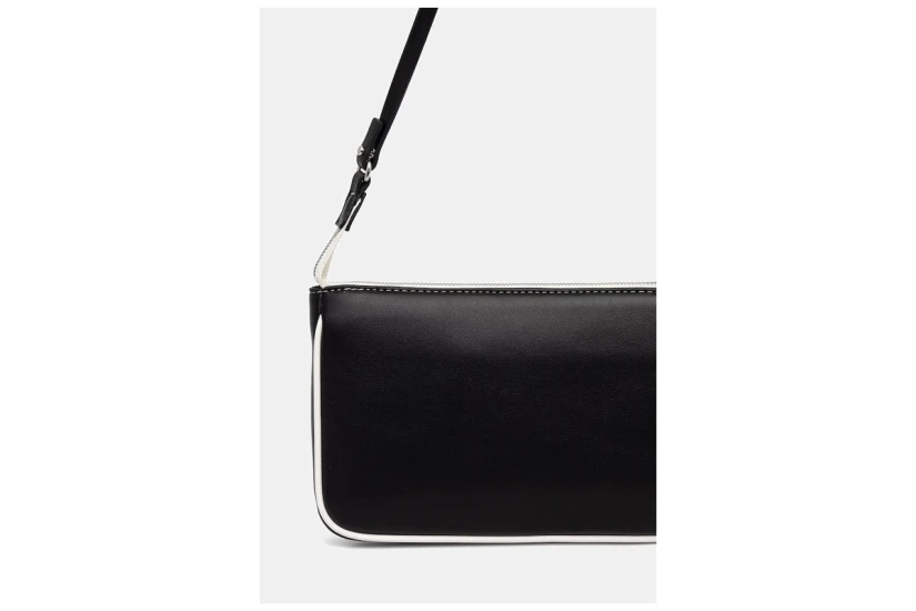 Calvin Klein Contrast CK Convertible Pouch Γυναικεία Τσάντα Ώμου Μαύρη 3L