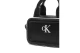 Calvin Klein Contrast Ck Mini Bouletto Τσαντάκι Χιαστί Ώμου - Χειρός Μαύρο, Λευκό