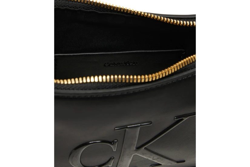 Calvin Klein Embossed Monogram Logo Τσάντα Ώμου - Χειρός Μαύρη