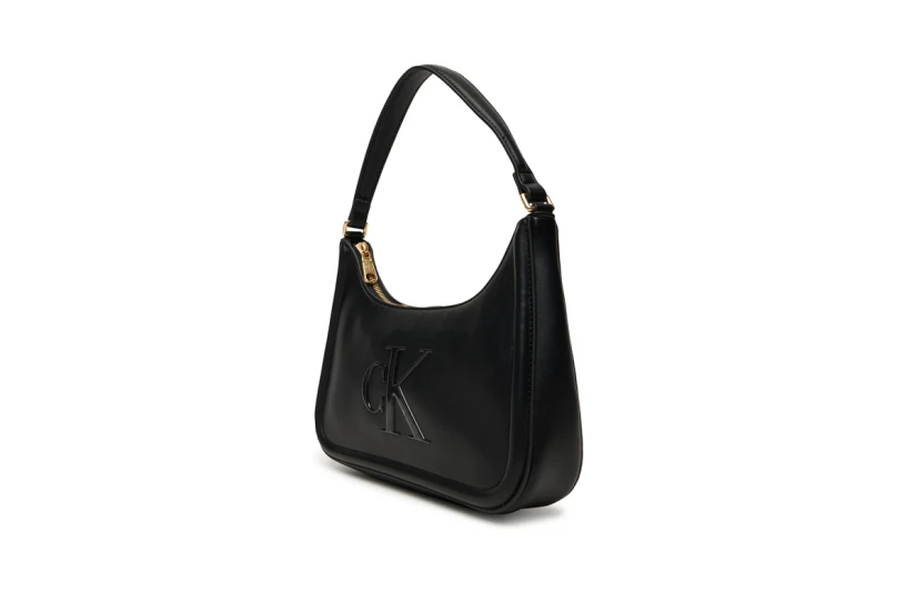 Calvin Klein Embossed Monogram Logo Τσάντα Ώμου - Χειρός Μαύρη