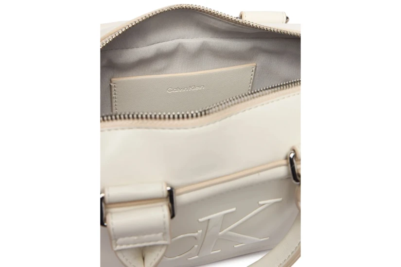 Calvin Klein Bold CK Elongated Γυναικεία Mini Τσάντα Tote Εκρού