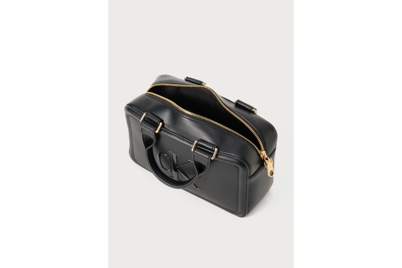 Calvin Klein Bold Monogram Metallic Γυναικεία Τσάντα Ώμου-Χειρός