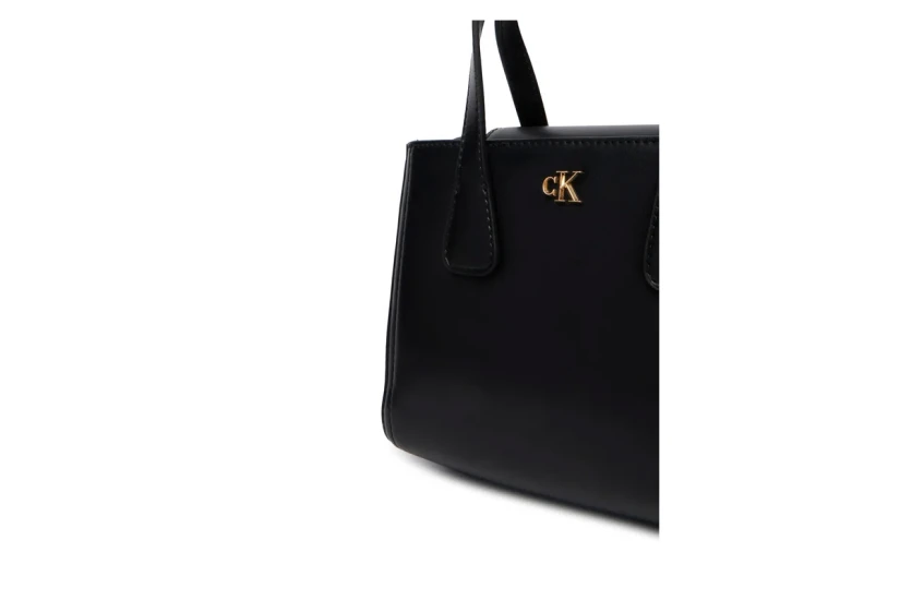 Calvin Klein Refined Mini Tote Γυναικεία Crossbody Τσάντα Tote - Χιαστί Μαύρη