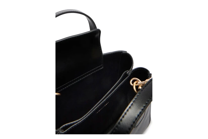 Calvin Klein Refined Mini Tote Γυναικεία Crossbody Τσάντα Tote - Χιαστί Μαύρη