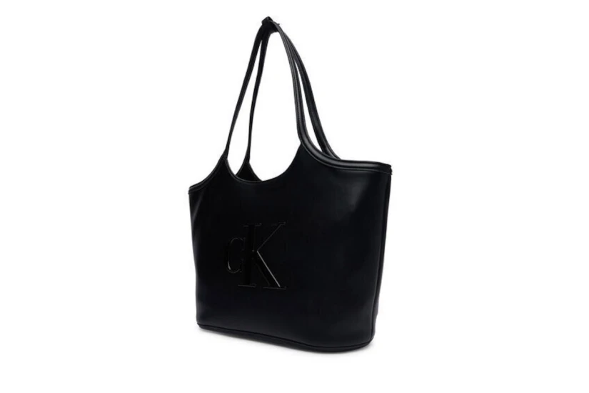 Calvin Klein Signature Monogram Laptop Γυναικεία Τσάντα Tote Μαύρη