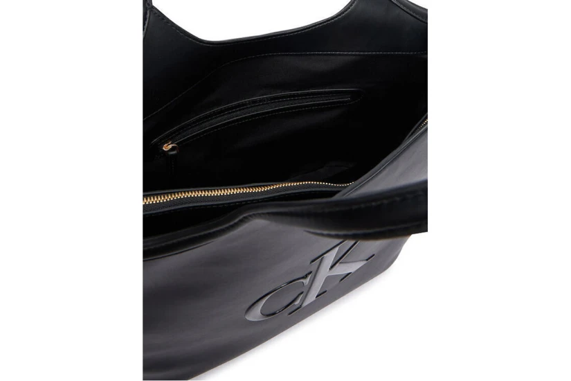 Calvin Klein Signature Monogram Laptop Γυναικεία Τσάντα Tote Μαύρη