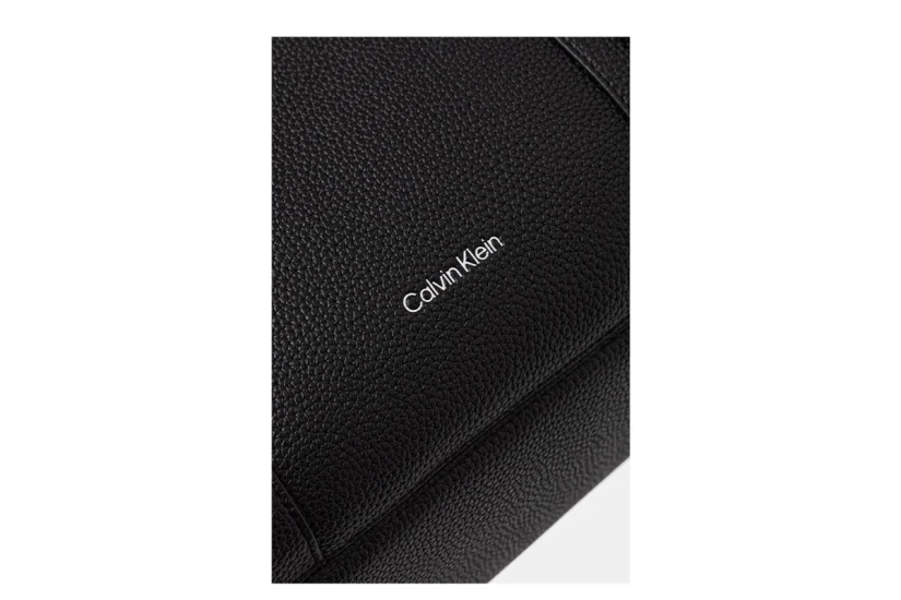 Calvin Klein Webbing Strap Logo Adjustable Γυναικεία Τσάντα Tote Μαύρη, Μπεζ