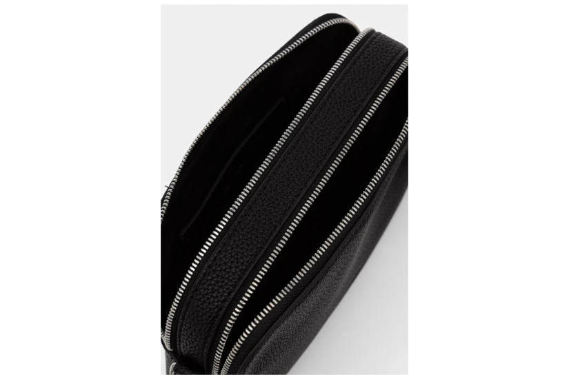 Calvin Klein 2 Strap Logo Γυναικείο Τσαντάκι Χιαστί - Ώμου Μαύρο