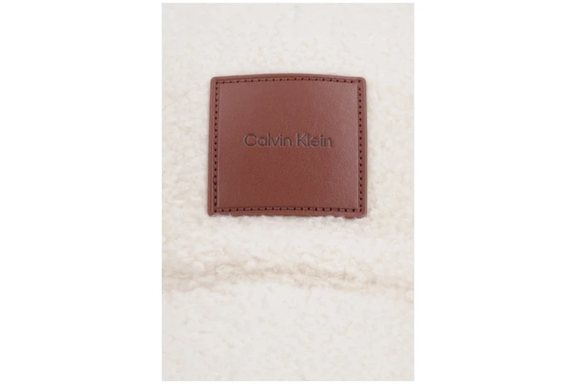 Calvin Klein Sherpa Baseball Γυναικείο Καπέλο Strapback Εκρού
