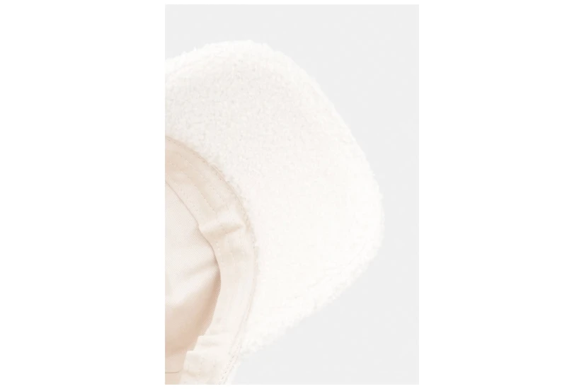 Calvin Klein Sherpa Baseball Γυναικείο Καπέλο Strapback Εκρού