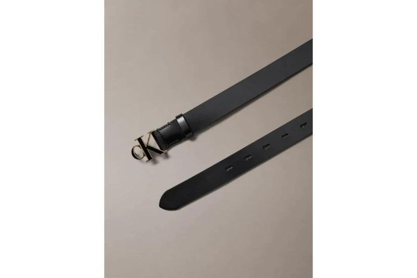 Calvin Klein Full-Grain Leather Logo Buckle Γυναικεία Casual Ζώνη
