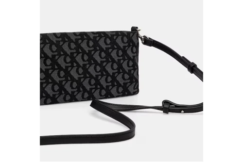 Calvin Klein Convertible Logo Jacquard Τσαντάκι Χιαστί - Ώμου (LV04K3183G UB1)