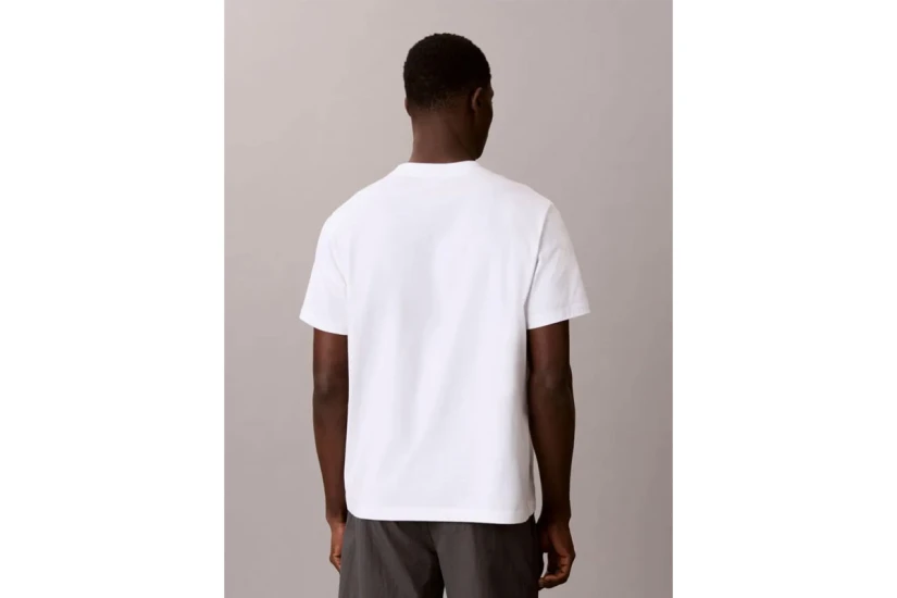 Calvin Klein Relaxed Logo Ανδρικό Κοντομάνικο T-Shirt Λευκό
