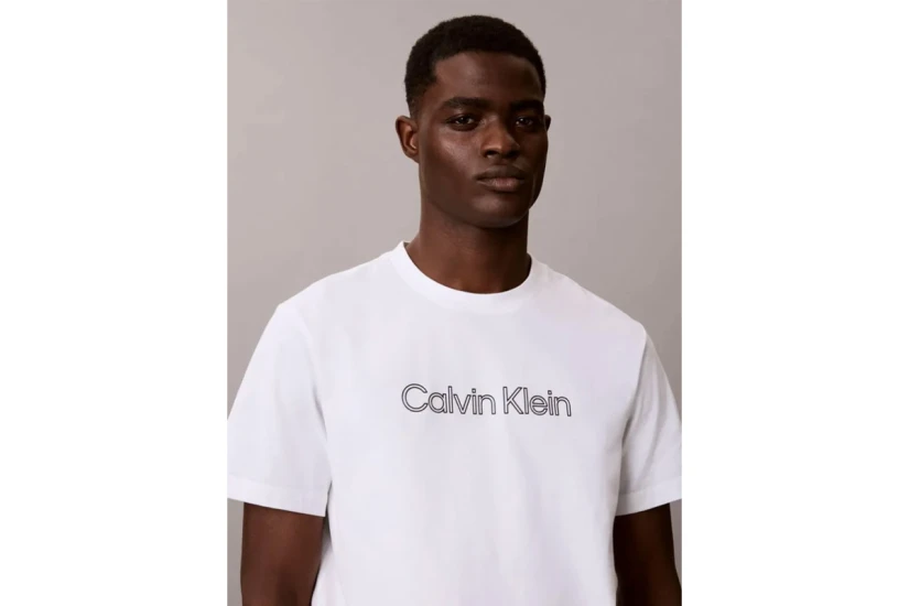 Calvin Klein Relaxed Logo Ανδρικό Κοντομάνικο T-Shirt Λευκό