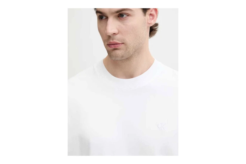 Calvin Klein Embossed Logo Ανδρικό Κοντομάνικο T-Shirt Λευκό