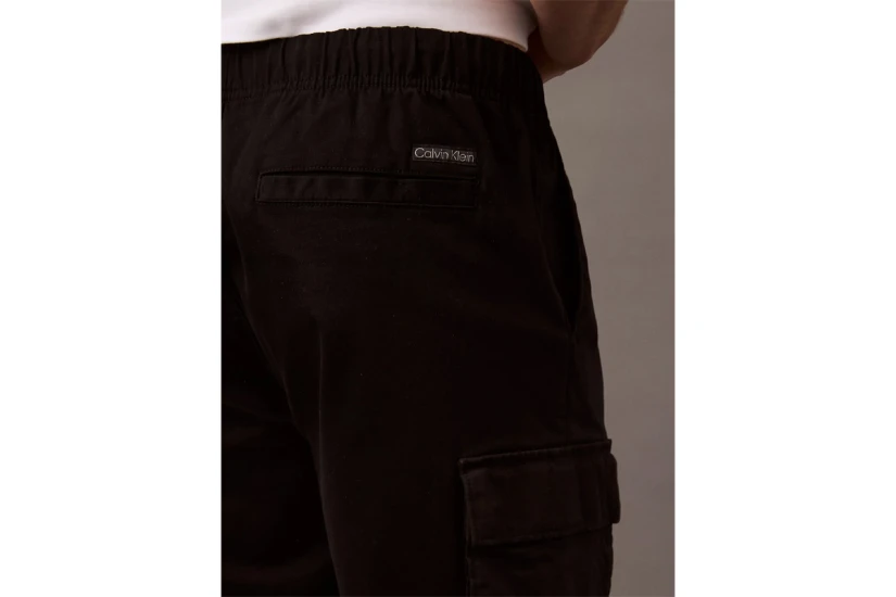 Calvin Klein Cotton Twill Ανδρική Βερμούδα Cargo Μαύρη