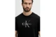 Calvin Klein Monogram Logo Ανδρικό Κοντομάνικο T-Shirt Μαύρο