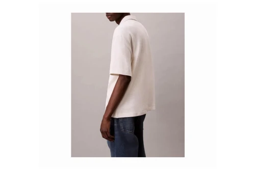 Calvin Klein Cotton Waffle Πουκάμισο Κοντομάνικο Ανδρικό (LV04RC247G YAS)