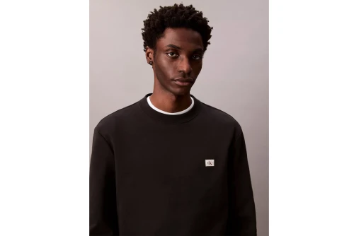 Calvin Klein Cotton Terry Badge Μπλούζα Με Λαιμόκοψη Ανδρική (LV04RC273G UB1)