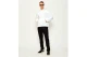 Calvin Klein Cotton Terry Badge Ανδρικό Φούτερ με Κουκούλα Λευκό