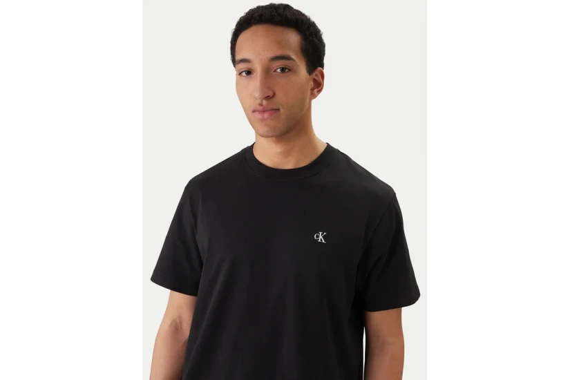 Calvin Klein Monogram Ανδρικό Κοντομάνικο T-Shirt Μαύρο