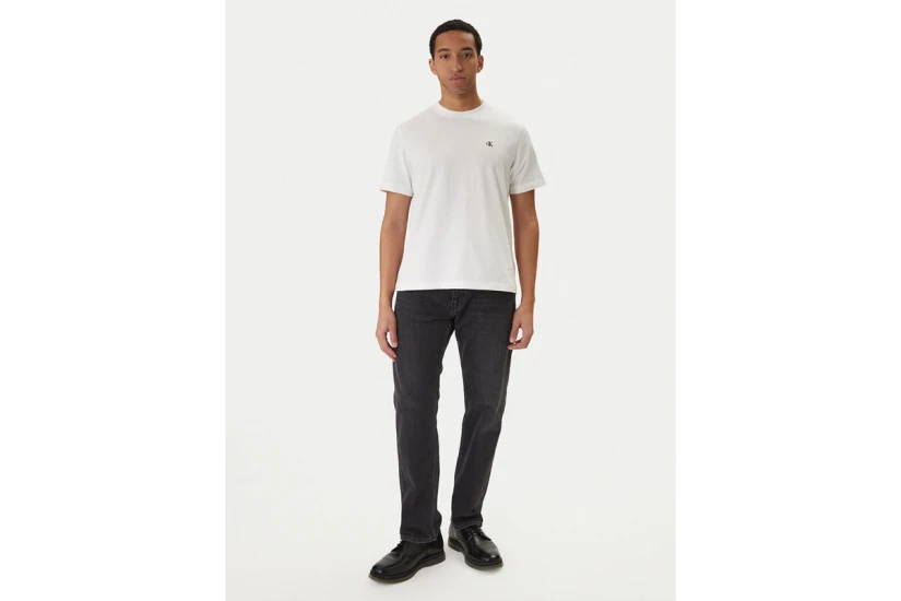 Calvin Klein Monogram Ανδρικό Κοντομάνικο T-Shirt Λευκό