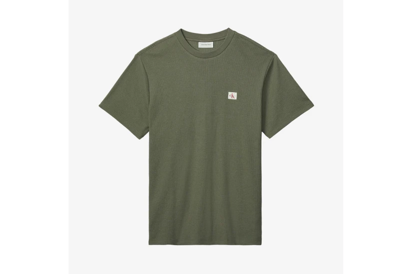 Calvin Klein Classic Waffle Ανδρικό Κοντομάνικο T-Shirt Πράσινο