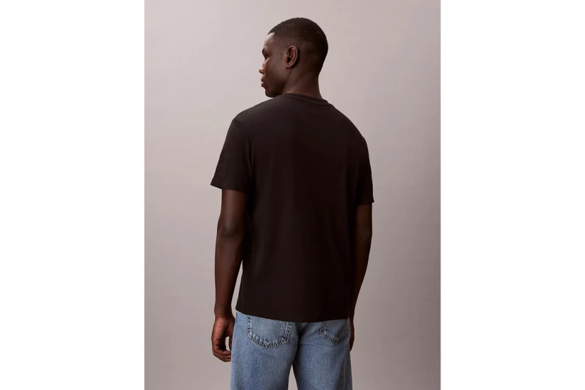 Calvin Klein Classic Waffle Ανδρικό Κοντομάνικο T-Shirt Μαύρο