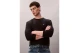 Calvin Klein Archive Logo Ανδρική Μακρυμάνικη Μπλούζα με Λαιμόκοψη Μαύρη