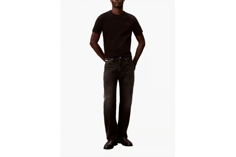 Calvin Klein Monogram Logo Ανδρικό Κοντομάνικο T-Shirt Μαύρο
