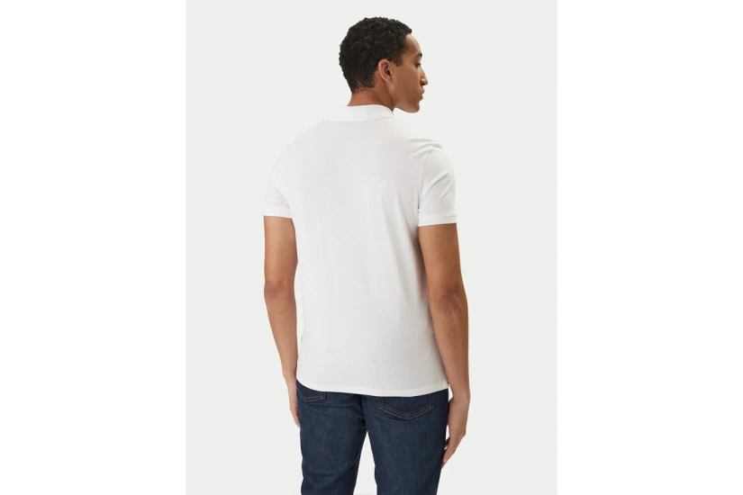 Calvin Klein Classic Monogram Ανδρικό Polo T-Shirt Λευκό