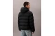 Calvin Klein Monogram Ανδρικό Μπουφάν Puffer με Κουκούλα Μαύρο