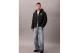 Calvin Klein Monogram Ανδρικό Μπουφάν Puffer με Κουκούλα Μαύρο